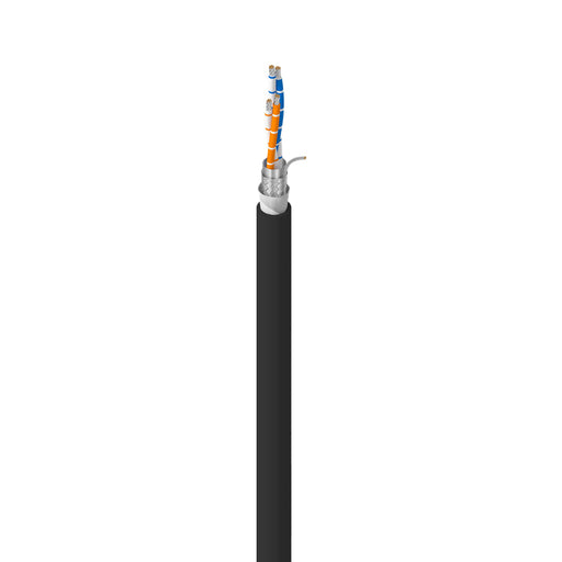 3107DB RS-485 Industrial Grade Access Control Cable, 2 Pr, 22AWG, Str TC, PE Ins, OS+TC Brd, CPE Jkt, CM, PLTC, Sun Res, Dir Bur, Oil Resistant, 1000ft