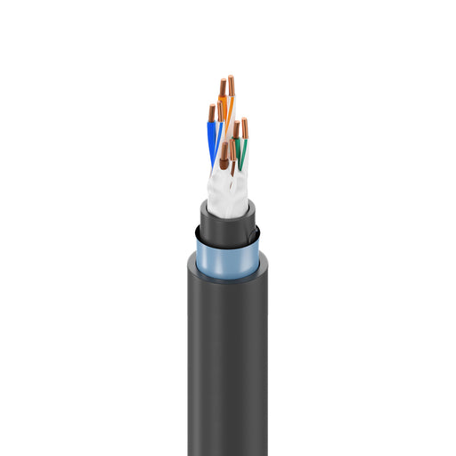 7937A CAT5E DataTuff® Shielded Solid Industrial Grade - Direct Burial - LLPE Jacket, Bulk Cable - 1000ft