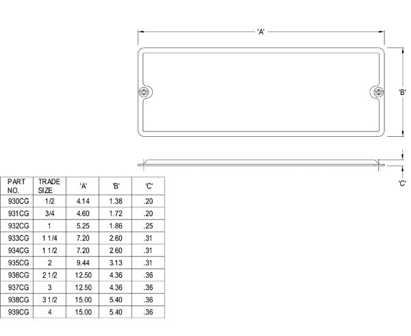 Line Drawing of AnyBODY™ Cover Kit