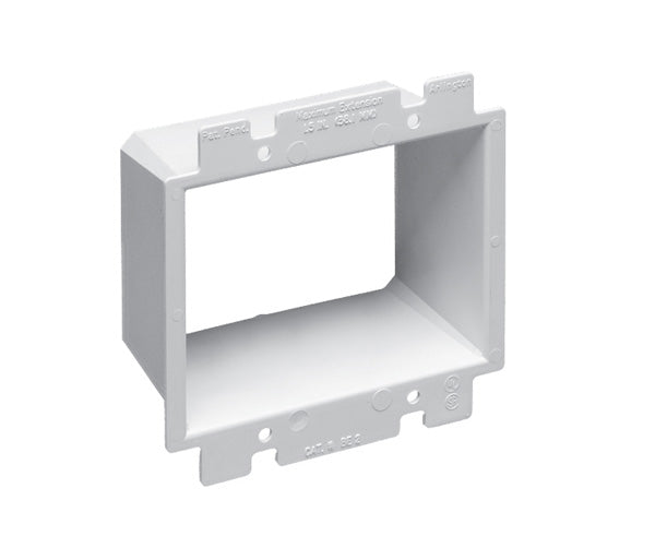 Drywall Mounting Bracket Box Extender - 2 gang