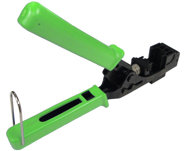 One Push Punch-Down for U-Style Jacks For K53- & K63- 90 degree Keystone Jacks - Green Handle