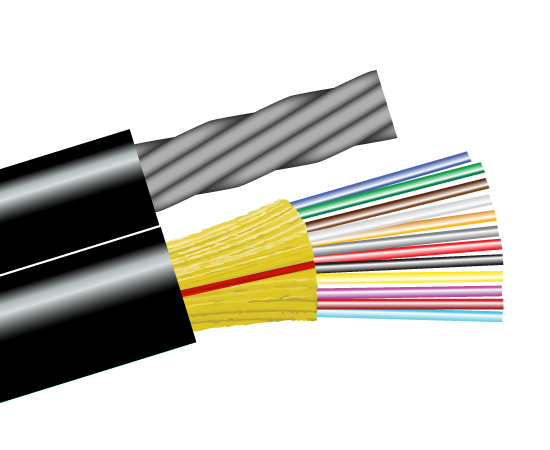 12 Fiber Indoor/Outdoor Fiber Optic Cable, OM3 Multimode 50/125, Plenum  Rated, Black, Spool, 1000 feet
