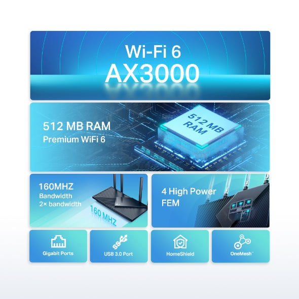 TP-Link WiFi 6 AX3000 WiFi Dual Band Wireless Adapter 