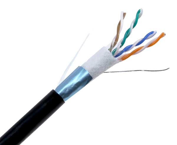 CAT5E Shielded Bulk Cable, CMX, Direct Burial, 24 AWG — Primus Cable