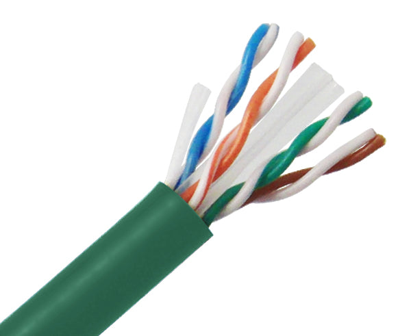 Cat6 Ethernet Solid Bulk Cable,1000ft, UTP, 24AWG, Blue 