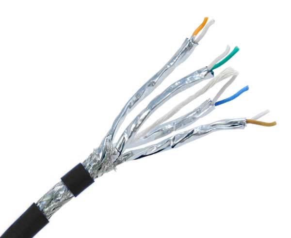 CAT 8.1 S/FTP LSZH - Ethernet cable - Grey - 0,5m