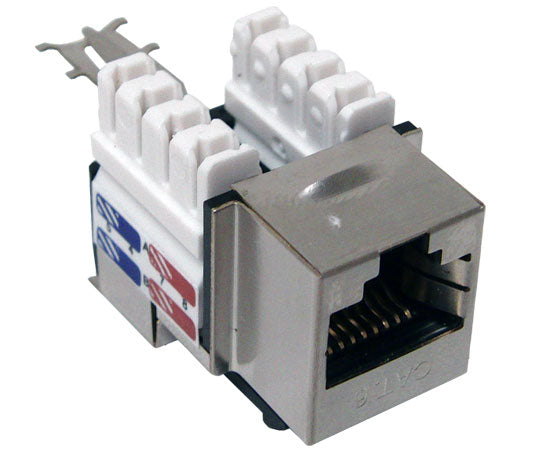 CAT6 RJ45 Shielded Punch Down Keystone Jack — Primus Cable