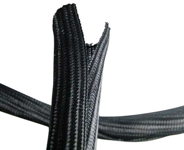 Self Closing Expandable Braided Sleeve Cable Sock 1/2, 3/4 and 1 50ft  length