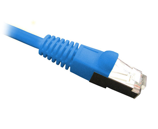 Cat6 Shielded Patch Cable, Snagless Molded Boot, 26 AWG 5ft Blue