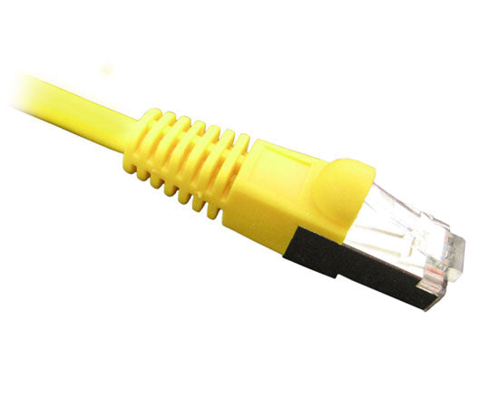 Cat6 Shielded Patch Cable, Snagless Molded Boot, 26 AWG 5ft Yellow