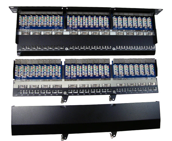 ISDN Patch Panel, RJ-45, 25 Port, 1U - Zemecs