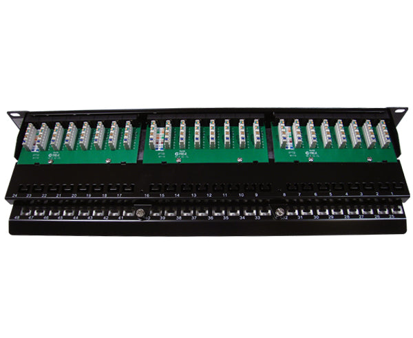 CAT6 Network 6-Port Patch Panel, 1U RJ45 — Primus Cable