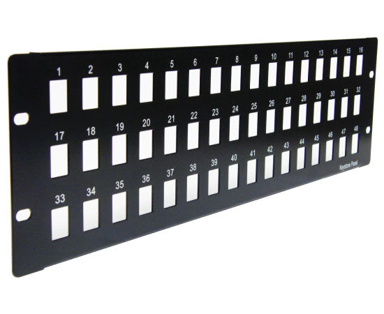 24 Port Fully Loaded F-Type Coaxial Patch Panel - 1U