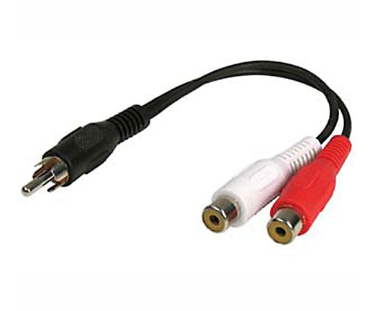 RCA Splitter, Ancable 1-Feet 3 RCA Female Jack to 6 RCA Male Plug Composite  Video AV Cables Splitter Adapter Output Cables Cord